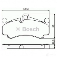 Тормозные колодки, комплект BOSCH 342578 2 4641 BP1704 0986494709 - Изображение 5