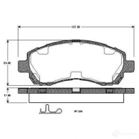 Тормозные колодки, комплект BOSCH 0986tb2320 D 722 7590 Subaru Impreza (GC) 1 Седан 2.0 i 125 л.с. 1998 – 2000 D 722 7590