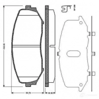 Тормозные колодки, комплект BOSCH Suzuki Grand Vitara (JT, TE, TD) 2 Кроссовер 3.2 AWD (JB632) 224 л.с. 2008 – 2015 0986tb2941 T 3ER6 4047024257320