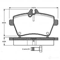 Тормозные колодки, комплект BOSCH 0986tb2898 Mercedes B-Class (W245) 1 Хэтчбек 2.0 B 200 CDI (2408) 136 л.с. 2005 – 2011 4047024115293 24 J3RZX