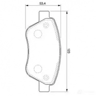 Тормозные колодки, комплект BOSCH 90R 01189/731 BP925 Fiat Idea (350) 1 Минивэн 1.3 D Multijet 70 л.с. 2004 – 2025 0986424784