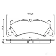 Тормозные колодки, комплект BOSCH 25003 BP1980 0986494806 1193484162 - Изображение 5