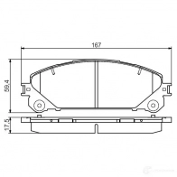 Тормозные колодки, комплект BOSCH BP1568 0986495169 24452 342725 - Изображение 8