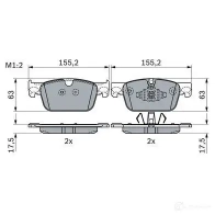 Тормозные колодки, комплект BOSCH O2OF JJI 0986424333 1437243492 - Изображение 5