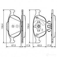 Тормозные колодки, комплект BOSCH 342635 23440 BP1529 0986495066 - Изображение 4
