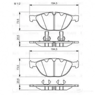Тормозные колодки, комплект BOSCH 342336 0986494349 23791 7821D115 - Изображение 5