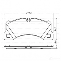 Тормозные колодки, комплект BOSCH 24295 0986494206 342194 8459D134 - Изображение 4