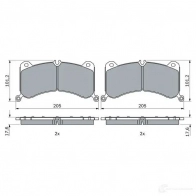 Тормозные колодки, комплект BOSCH 0986424943 2 G6BZ6W Audi E-Tron (GEN) 1 Кроссовер