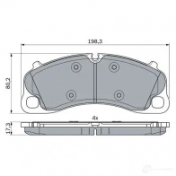 Тормозные колодки, комплект BOSCH 1425140155 0986494788 D0WAXM BP 1857 - Изображение 8
