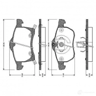 Тормозные колодки, комплект BOSCH D1141 8252 Opel Astra (G) 2 Хэтчбек 1.8 (F08. F48) 110 л.с. 2003 – 2004 0986tb2335 D1141 8252