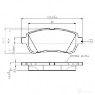 Тормозные колодки, комплект BOSCH E9 90R - 01108/2542 0986tb3083 K4N8R Ford Transit Courier 1 (B3) Универсал 1.6 TDCi 95 л.с. 2014 – 2025