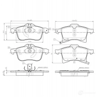 Тормозные колодки, комплект BOSCH E9 90R - 01108/788 Opel Corsa (C) 3 Хэтчбек 1.7 CDTI (F08. F68) 100 л.с. 2003 – 2009 0986tb2459 WVA 23832
