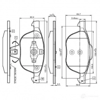 Тормозные колодки, комплект BOSCH Ford C-Max 2 (CB7, CEU) Минивэн 2.0 Duratorq TDCi 136 л.с. 2011 – 2024 0986tb2877 D1044 7947 D1044 7947