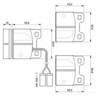 Тормозные колодки, комплект BOSCH 20 912 0986469120 7032D125 337976