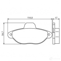 Тормозные колодки, комплект BOSCH 0986495255 21436 342770 BP1556 - Изображение 5