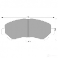 Тормозные колодки, комплект BOSCH DB1946 0986ab2375 1193488670 BP 2375