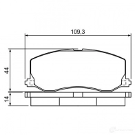 Тормозные колодки, комплект BOSCH 342866 21730 BP1748 0986495382
