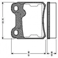 Тормозные колодки, комплект BOSCH 0986tb2158 Opel Astra (F) 1 Хэтчбек 2.0 i 16V (F08) 136 л.с. 1995 – 1998 WVA 21140 E1 90R - 01250/336