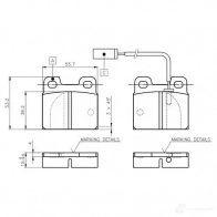 Тормозные колодки, комплект BOSCH 9EL 6K8R 0986tb2469 1207236027 4047024110854