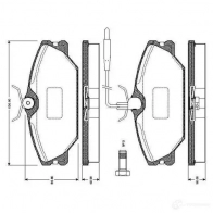 Тормозные колодки, комплект BOSCH D1145 8255 D1145 8255 Renault Megane (KA) 1 Универсал 1.6 16V (KA0B. KA04. KA11) 107 л.с. 1999 – 2003 0986tb2010