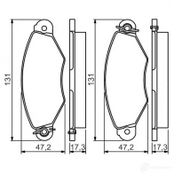 Тормозные колодки, комплект BOSCH 0986495235 21980 BP1533 342751 - Изображение 7