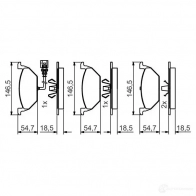 Тормозные колодки, комплект BOSCH 342732 BP1511 0986495213 23130 - Изображение 2