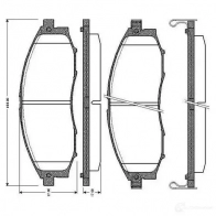 Тормозные колодки, комплект BOSCH 0986tb2805 STE5 AB 4047024111813 Nissan Navara (D22) 1 Пикап 2.5 D 4x4 133 л.с. 2001 – 2025