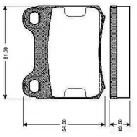 Тормозные колодки, комплект BOSCH 0986tb2084 D 335 7230 D 335 7230 6015456