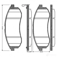 Тормозные колодки, комплект BOSCH 0T5 JO 6016572 4047024111912 0986tb2888