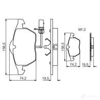 Тормозные колодки, комплект BOSCH 342748 BP1530 20676 0986495232 - Изображение 2
