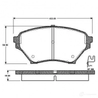 Тормозные колодки, комплект BOSCH 0986tb2412 D 890 7768 D 890 7768 6016398