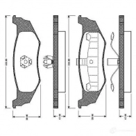 Тормозные колодки, комплект BOSCH 0986tb2260 D 782 7650 D 782 7650 Chrysler Concorde 2 (LH) Седан