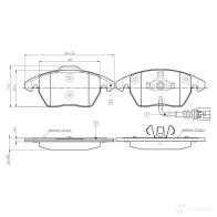 Тормозные колодки, комплект BOSCH D1107 8212 D1107 8212 0986tb2457 1193496672