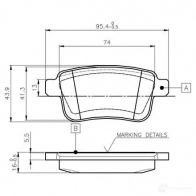 Тормозные колодки, комплект BOSCH BKBEGWC 0986tb3063 E9 90R - 01119/2401 1193496830