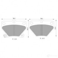 Тормозные колодки, комплект BOSCH 0986ab2670 2352 1 7696-D823 Toyota Prius