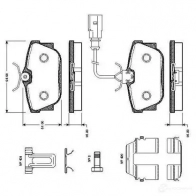 Тормозные колодки, комплект BOSCH 0986tb2376 E1 90R - 01250/509 WVA 23446 6016238