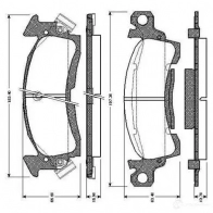 Тормозные колодки, комплект BOSCH XSO35 D 1207233355 0986tb2269 4047023034885