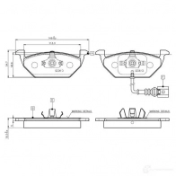 Тормозные колодки, комплект BOSCH WVA 23187 0986tb2314 6016696 E9 90R - 01706/010