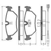 Тормозные колодки, комплект BOSCH MTOS GP 4047024112735 0986tb2593 Fiat Ulysse (220) 1 Минивэн 2.0 JTD 109 л.с. 1999 – 2002