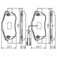 Тормозные колодки, комплект BOSCH 24138 342664 BP1535 0986495097 - Изображение 7