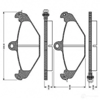 Тормозные колодки, комплект BOSCH 0986tb2192 D 491 7371 Renault Laguna (K56) 1 Универсал 2.2 dT (K569) 113 л.с. 1996 – 2001 D 491 7371