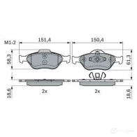 Тормозные колодки, комплект BOSCH 0986424034 L UKOSO 1437243580 - Изображение 4