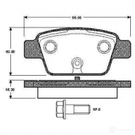 Тормозные колодки, комплект BOSCH 4047024114784 Fiat Multipla 0986tb2837 4 N776