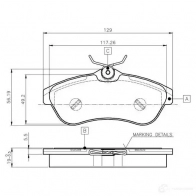 Тормозные колодки, комплект BOSCH E9 90R - 01108/519 0986tb2419 Citroen C3 Pluriel 1 (HB, PF1) Кабриолет WVA 23409