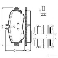 Тормозные колодки, комплект BOSCH D1250 8368 6014072 D1250 8368 0986tb2322