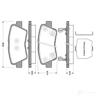 Тормозные колодки, комплект BOSCH Kia Optima 0986tb3089 8 WTFVEG 4047024771727