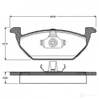 Тормозные колодки, комплект BOSCH 4047023035325 6016678 K3M3O 6Q 0986tb2313