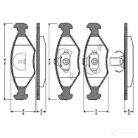 Тормозные колодки, комплект BOSCH 0986tb2605 4047024112810 HYM KWB 6014094