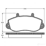 Тормозные колодки, комплект BOSCH 6016492 0986tb2333 E9 90R - 01706/030 WVA 23302