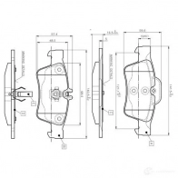 Тормозные колодки, комплект BOSCH Mercedes CLS (C218) 2 Купе 3.0 CLS 400 4 matic (2167) 333 л.с. 2014 – 2024 0986tb2451 D 986 7888 D 986 7888